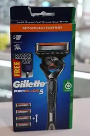 Gillette Proglide 5 + 4 Razors & 1 Free Razor Cap