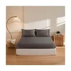THXSILK Full Silk Fitted Sheet 3Pcs Set, 6A+ Top Grade 100% Pure Mulberry Sil...