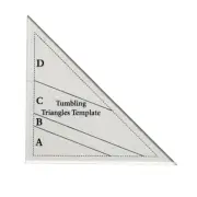Tumbling Spinning Triangles Template Quilting Tool Sewing Ruler