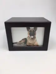 Pet Urn Peaceful Pet Memorial Keepsake Urn,Photo Box Pet Cremation Urn,Dog Ur...