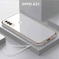 在飛比找蝦皮購物優惠-外殼 OPPO A31 外殼電鍍掛繩套軟 TPU 手機殼 O