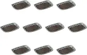 Set of 10 Nanban Fuchi Nagashi 6.0 Grilled Dishes [6.9 x 4.6 x 0.9 inches (17.5 x 11.8 x 2.2 cm) | Setomonohonpo
