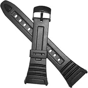 Genuine Casio Watch Band 18mm Black Rubber Strap 10076822 W-96H-1A W-96H-1B W-96H-2A W-96H-3A W-96H-4A2 W-96H-4A W-96H-9A