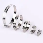 10Pcs Adjustable Screw Worm Gear Drive Fixed Wire Clamp Hose Hoop Pipe Band Clip