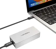 TB5 80Gbps& USB Dual-Protocol M.2 NVMe SSD Enclosure, USB4 v2.0 Compatible with Thunderbolt 5/ TB4/ USB4/ USB3.2/ USB3.0/ USB2.0, Max Transfer Rates Over 7000MB/s Under TB5 Mode