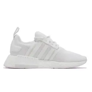 【adidas 愛迪達】休閒鞋 NMD_R1 Primeblue 男鞋 女鞋 白 全白 Boost 經典 愛迪達 情侶鞋(GZ9259)