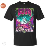 Gir The Doom Song Invader Zim Cartoon Mashup Unisex Black T Shirt S-5XL