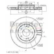Bremtec Euro-Line GeoZinc Coated Brake Rotor - BDR13850EL