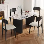 Andover Diningset /Marble Top Dining Table 160cm with 4 or 6 chairs