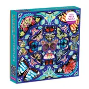 500pc Mudpuppy Kids Jigsaw Puzzle Game Toy 51x51cm Kaleido Butterflies 8+