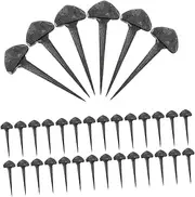 VANZACK 50pcs Horseshoe Nails for Hoof Stability Tack Fixators for Farriers Suitable for Training Riding Competitions Comprehensive Hoof