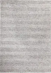 Queen Silver Hand Loomed Wool Rug