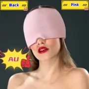 Gel Ice Headache Migraine Relief Hat Hot Cold Therapy Cap Stretchable AU STOCK