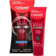 Colgate Optic White Pro Series Stain Prevention Teeth Whitening Toothpaste, 80g, Enamel Safe, with 5% Hydrogen Peroxide