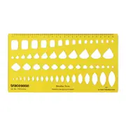 Jewellery Templates for Emerald Square Pear Marquise Gemstone Shape Guide Drafting Tools Jewellery Designing Stencils