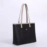 [SLEDEZ] Women Business Office Bag Ladies Briefcase Lightweight Large Capacity Business Bag(Black,39x12x30cm)