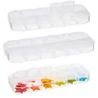 12 Cells Clear Plastic Nail Art Decor Storage Case Container Gems Jewelry BoB3C