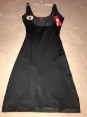 NEW SPANX SLIMPLICITY SLIMMING 990 OPEN BUST W/PANTY FULL SLIP Blk SM