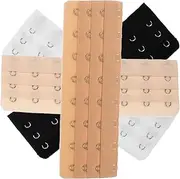 [DEARMAMY] 4pcs Underwear Extender Bras for Women Underwire Plus Size Bras for Women Corset Tops for Women Corset Bodysuit for Women Shirt Extender Underbust Corset Corsets Bra Extender Metal