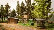 NOCH 66806 - H0 Laser-Cut Decode Set " IN The Forest " - New