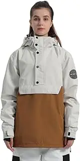 [GSOU SNOW] Women's Ski Jacket Snow Coat Waterproof Windproof Snowboard Jacket Insulated Hooded Winter Warm