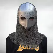Viking Vendel-Style Helmet with Chainmail Norse Medieval helmet For Cosplay, SCA