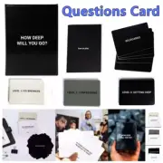How Deep Will You Go? Questions Card Game, Deep Conversation Party Cards Game AU