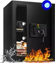 2.5 Cub Fireproof Waterproof Safe Box for Home Use, Digital Safe with Combinatio