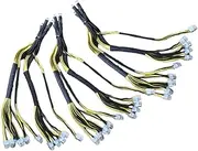 Justivana 3X 1200W 1600W Output Wire New 10 Pin PCIE Powers Connector for Bitmain Antminer APW7 + APW3 PSU L3 D3
