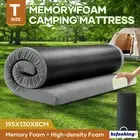 Foam Mattress Camping Roll Up Cushion Portable Sleeping Travel Mat Couch Grey