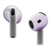 For AirPods 4 Earbuds Anti-slip Silicone Cover Bluetooth-compatible Earphones Earmuffs Ear Tips - La Purple Lavender Purple