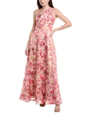 Aidan Mattox Printed Jacquard Ballgown