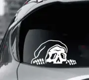 Lurking Reaper Sticker Decal Halloween Grim Class Peeking Skeleton Skateboards