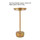 (Gold) Rechargeable Cordless Led Desk Lamp Touch Sensor Lamp 3 Modes Portable HG