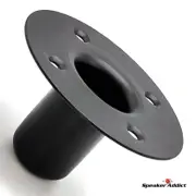 Steel Speaker Pole Mounting Socket Cup Top Hat for 1-1/2" Tripod Stand Black