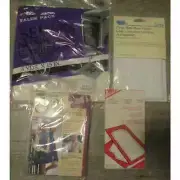 4 pc quilters sewing supplies tracing paper stitch tear press cloths interfacing