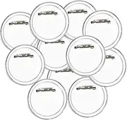 FELTECHELECTR 36pcs Acrylic Clear Button Badge Kit with Pin DIY Craft Supplies Round Design for Personalization and Group Projects
