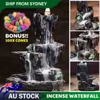 Waterfall Mountain Backflow Ceramic Smoke Incense Burner Censer Holder 100 Cones
