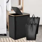 Laundry Basket Laundry Hamper with Lid Organizer 2 Section Decorative Folding