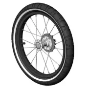 Croozer Dog Run Bike Seitenrad for Peppa Dog L Left 16 "