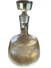 Awesome Etched Federal Eagle Bourbon Whiskey Decanter Easily Holds A Fifth