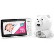 VTech Full Colour Baby/New Born Video & Audio Monitor Bear Camera White
