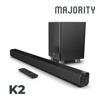 在飛比找PChome24h購物優惠-【MAJORITY】K2 家庭劇院藍牙喇叭 + 無線重低音