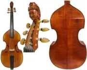 Baroque Style profession Maestro 6 strings 27" viola da gamba whole back #15319