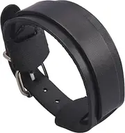 [Jeilwiy] Punk Leather Wristbands for Men Bracelets Handmade Wide Cuff Bangle Braided Jewelry Black Brown Adjustable - Teen Girls Boys Punk Father's Gifts