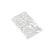 Hollow Stainless Steel Letter Number Study Drawing Picture Graffiti Template Ruler Stationery School Office Supply