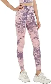 [FLYILY] Womens High Waist Printed Yoga Pants Stretchy Fitness Workout Sports Leggings