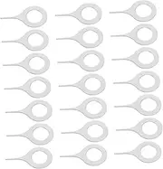 OHPHCALL 100pcs Mobile Phone Card Removal Needle Sim Pin Eject Tool Sim Card Remover Mobile Phone Card Ejector Pin Sim Card Adapter Mobile Phone Card Removal Pin Silver Stainless Steel