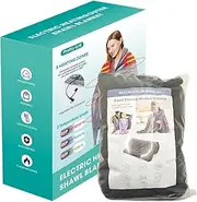Electric Heated Wrap Poncho Shawl, Newest Electric Blankets Heated Shawl - Safe Heated Blanket Portable Design for Travel and Home Use