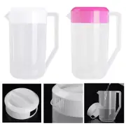 US Large Capacity Measuring Water Pitcher Container +Lid Caps For Beer Jug Juice